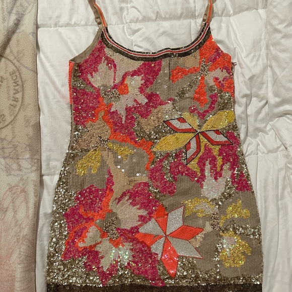 All saints Chaztec sequin dress - Picture 4 of 5